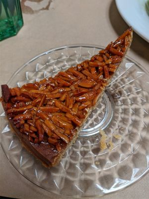 almond pie at A Praça in Sintra