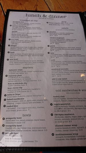 Menu page 2 at The Wolf Cafe in Ballwin