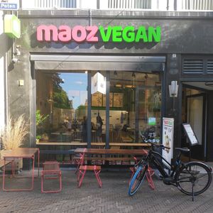 Entrance MaozVegan at Maoz in The Hague
