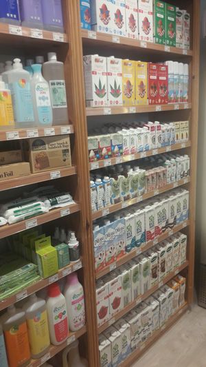 Milk alternatives at Helsam City - Vendersgade in Copenhagen