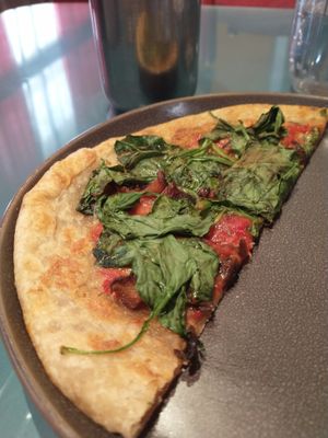 Pizza at Natural Oasis Cafe in Rochester