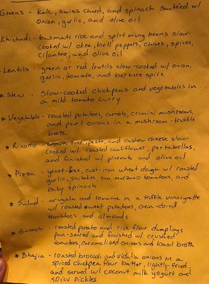 So hard to decide!!  at Natural Oasis Cafe in Rochester