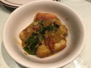 I always love the gnocchi!  at Natural Oasis Cafe in Rochester