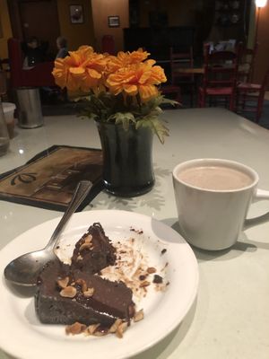 Yummy dessert experience with chai!  at Natural Oasis Cafe in Rochester