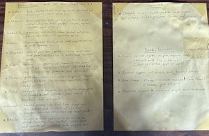 Dinner Menu and specials   at Natural Oasis Cafe in Rochester