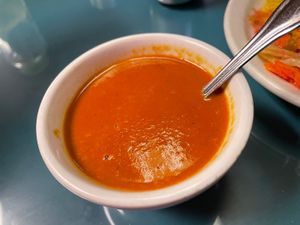 Tomato soup  at Natural Oasis Cafe in Rochester