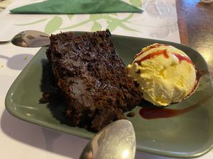 Brownie at A Porta Verde in Santiago De Compostela