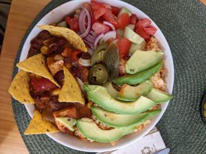 Mexican bowl  at A Porta Verde in Santiago De Compostela