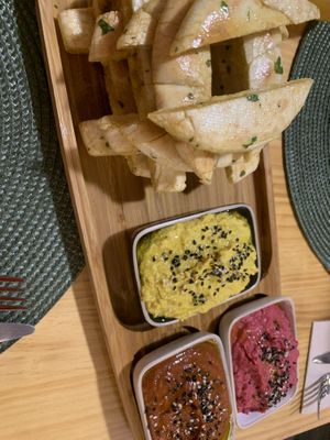 Pâté with toasted pitta bread  at A Porta Verde in Santiago De Compostela