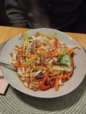 Wok de chili at A Porta Verde in Santiago De Compostela