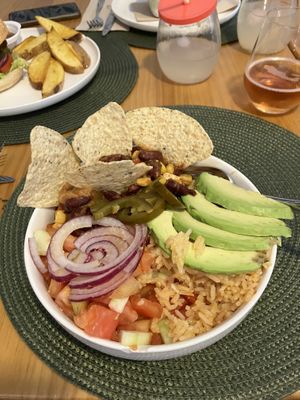 Tex mex bowl  at A Porta Verde in Santiago De Compostela