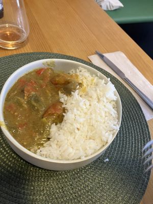 Green curry  at A Porta Verde in Santiago De Compostela