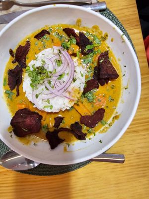 Curry at A Porta Verde in Santiago De Compostela