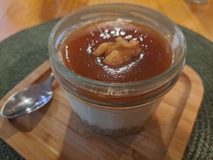 Vegan Cheesecake at A Porta Verde in Santiago De Compostela