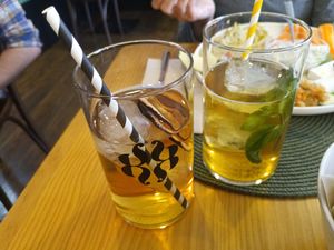 Iced tea at A Porta Verde in Santiago De Compostela