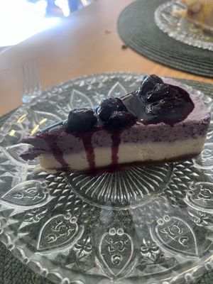 Tarta de arándanos y anacardos   at A Porta Verde in Santiago De Compostela