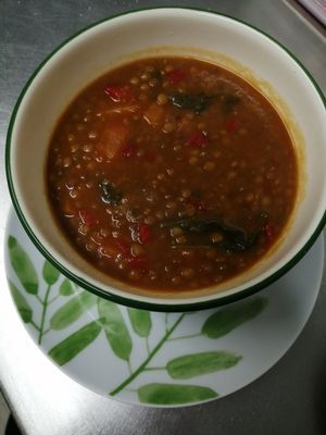 Soup at A Porta Verde in Santiago De Compostela
