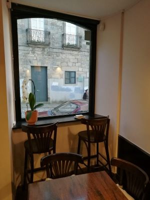 Window at A Porta Verde in Santiago De Compostela