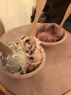 Mint choc, coffee, cookies N crème, lavender   at KOKOS Ice Cream (West Nash) in Nashville