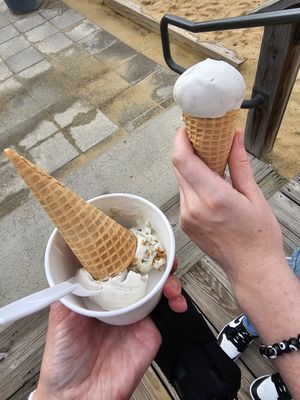 Keylime pie and caramel latte at KOKOS Ice Cream (West Nash) in Nashville