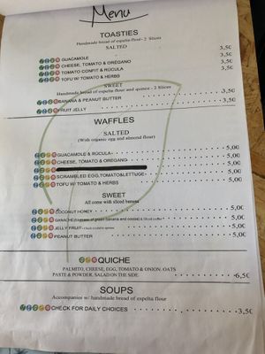 Menu 2 at Natural.mente in Portimao