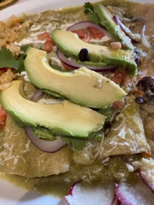Green Enchiladas   at Phatties in Escondido