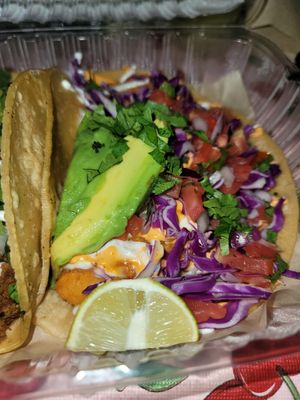 Shrimp taco at Phatties in Escondido