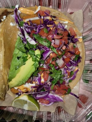 Shrimp taco at Phatties in Escondido