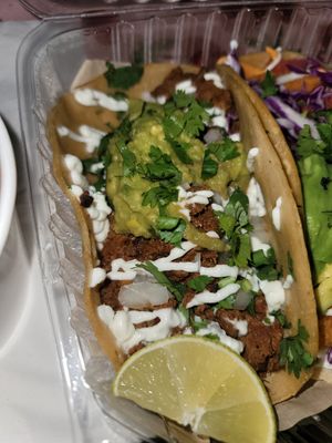 Adobada taco with veg sour crem at Phatties in Escondido