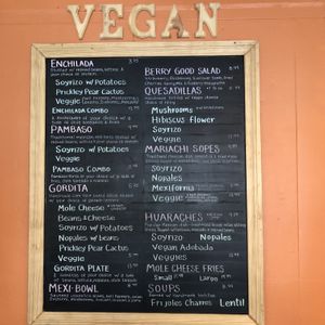 Large Vegan Menu  at Phatties in Escondido