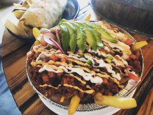 Adaboda fries  at Phatties in Escondido