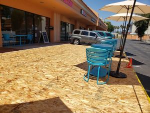 In process building outdoor dinning. at Phatties in Escondido