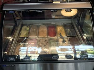 All the vegan options are in the front! Awesome!  at Walia Creamery in Denver