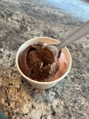 Chocolate and lavender  at Walia Creamery in Denver