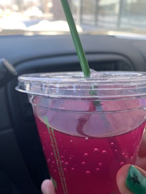 Prickly pear kombucha on tap!  at So Radish in Arvada