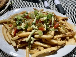 Green Chile cheeze fries   at So Radish in Arvada