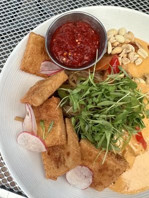 Tofu peanut noodle dish  at So Radish in Arvada
