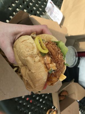 Chicken sandwich! Wow so good at So Radish in Arvada