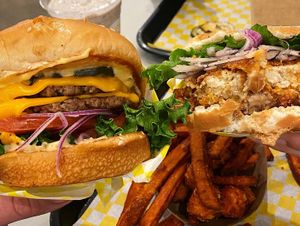   at Honeybee Burger in Los Angeles