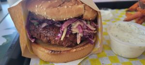 Can't remember the name of this sammy! at Honeybee Burger in Los Angeles