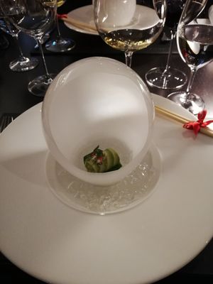 Avocado tartar at Vincent's in Riga