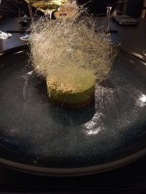 Avocado dessert at Vincent's in Riga