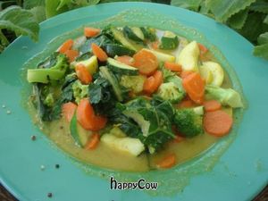 coconut curry at Date & Thyme - Help Yourself in Key West