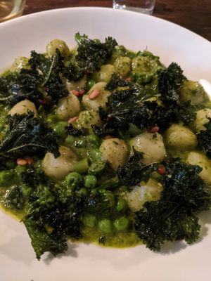 pesto gnocchi at Peppe's in Bondi
