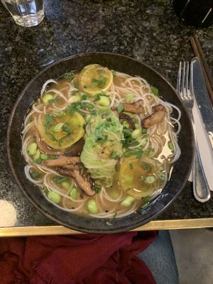 Nouilles japonaises vegan  at Café du Temps in Aix-en-provence