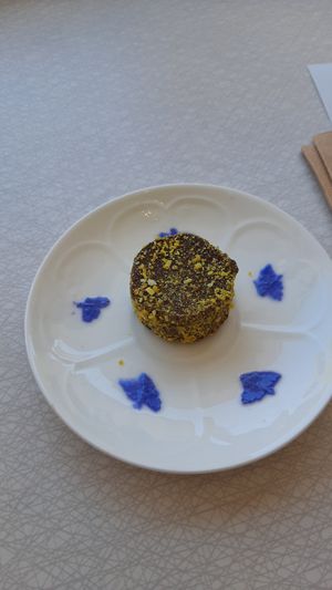 Vegan Puck with kakao and orange flavour at Älskade Traditioner in Stockholm