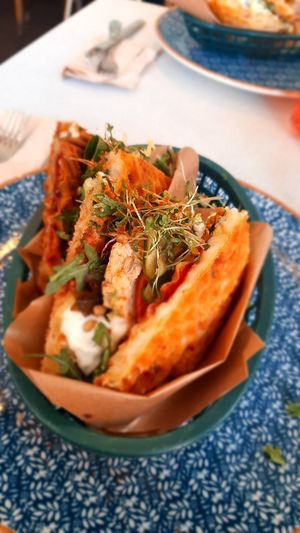 Vegan wraffle at Älskade Traditioner in Stockholm