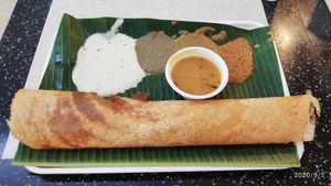 Masal Dosai with very nice dhal curry at Murugan Idli Shop in Central Singapore