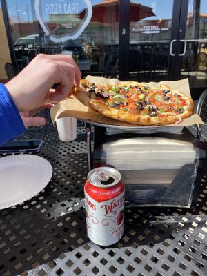 good size for two to share at The Pizza Cart in Cedar City