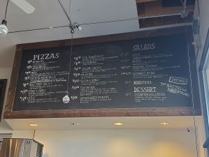 Menu. (There is a printed menu available as well.) at The Pizza Cart in Cedar City